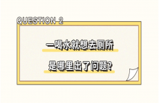 一喝水就上厕所VS半天也不上厕所，哪个问题更大？