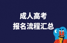 2022年各地区成人高考报名方法流程汇总