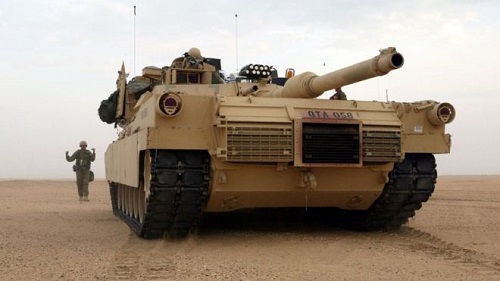 M1A1 艾布兰战车 , 2002年于科威特。此次美国买给台湾的是 M1A2T特制款