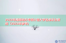 2022年海南地方专项计划大学名单及分数线（2023年参考）
