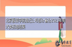 北京服装学院推迟公布部分省份2023年美术类初选结果
