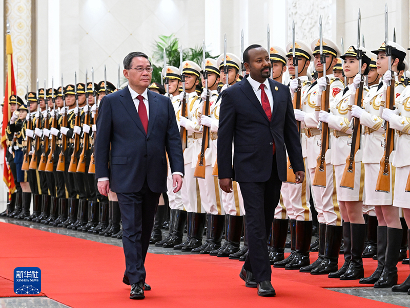 李强同埃塞俄比亚总理阿比会谈